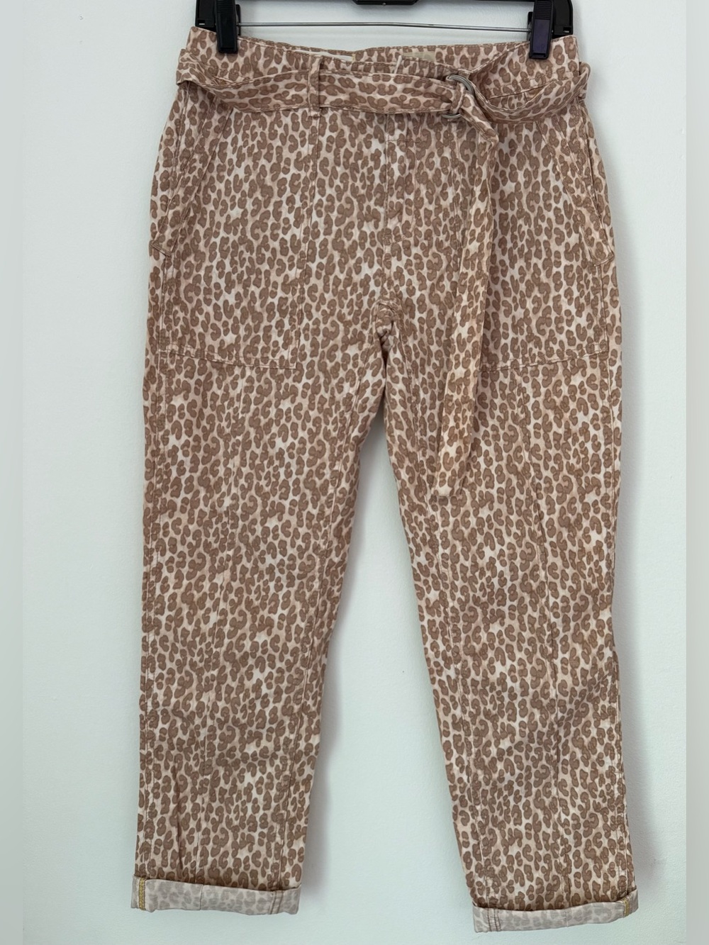 Anthropologie The Wanderer Utility Leopard Print Pants - Picture 3 of 12